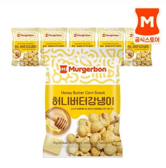 [머거본] 달콤 허니버터강냉이 70g X 6봉