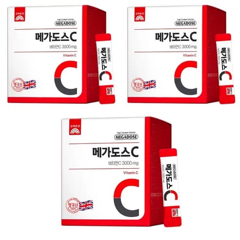 [고려은단] 메가도스 비타민C 3000mg, 180g, 3개