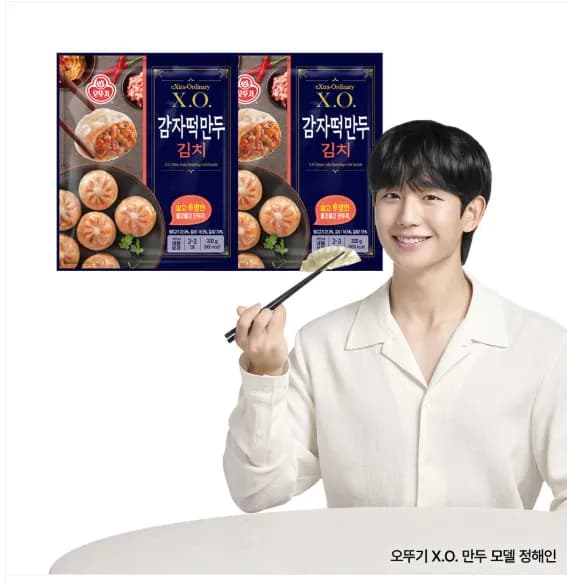 [오뚜기] X.O. 감자떡만두 김치 320g 4봉