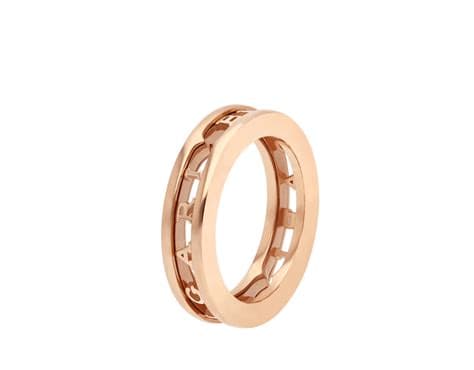 [BVLGARI] 비제로원 1밴드 링(오픈워크 나선형 로고) 18kt 옐로우 골드
