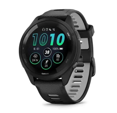[가민] 포러너265 러닝 GPS스마트워치 블랙, 46mm