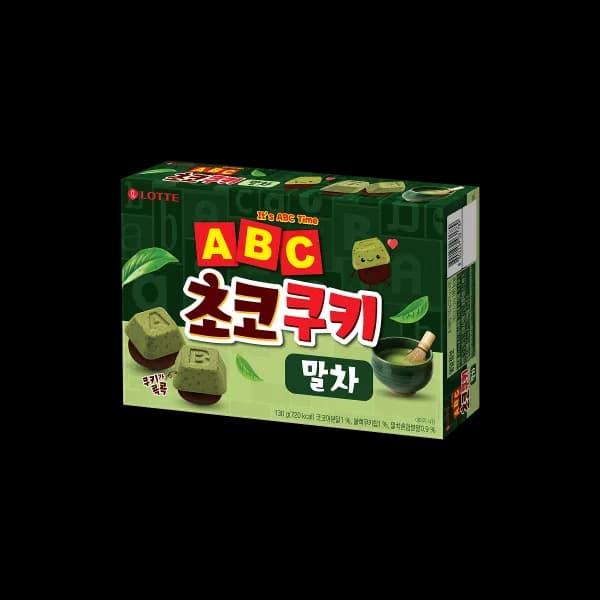 [롯데웰푸드] ABC 초코쿠키 말차 130g X 2개